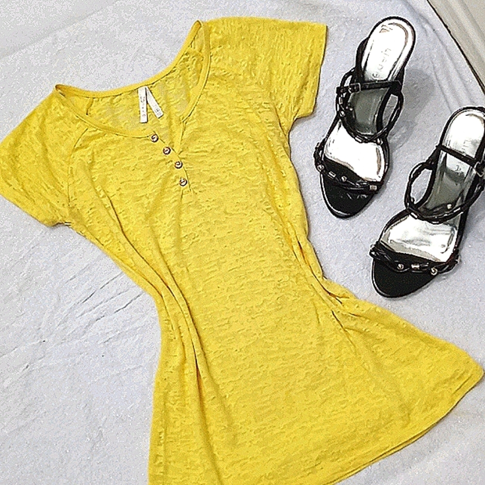 Col Story Semi Sheer Top